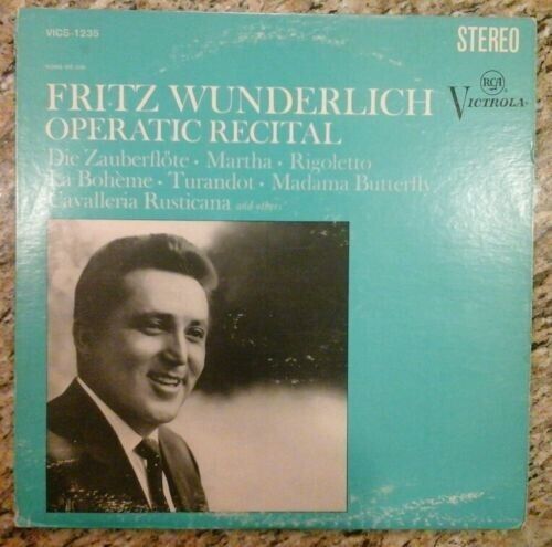 Fritz Wunderlich- Operatic Recital /Die Zauberflöte VICS-1235 Vinyl 12'' Vintage