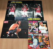 Vintage 1992 collection  Axl Rose Guns n Roses magazines & posters lot picture