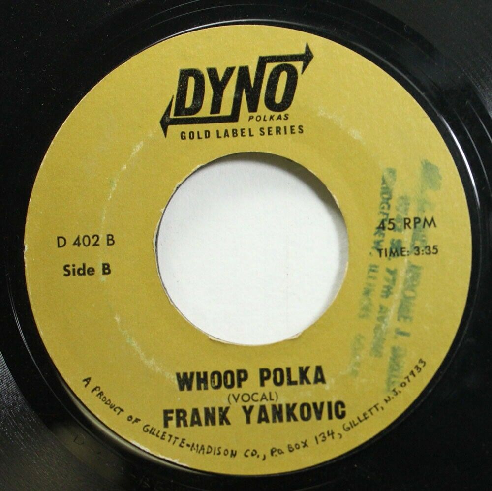 Polka 45 Frank Yankovic - Whoop Polka / Baby Doll Polka On Dyno