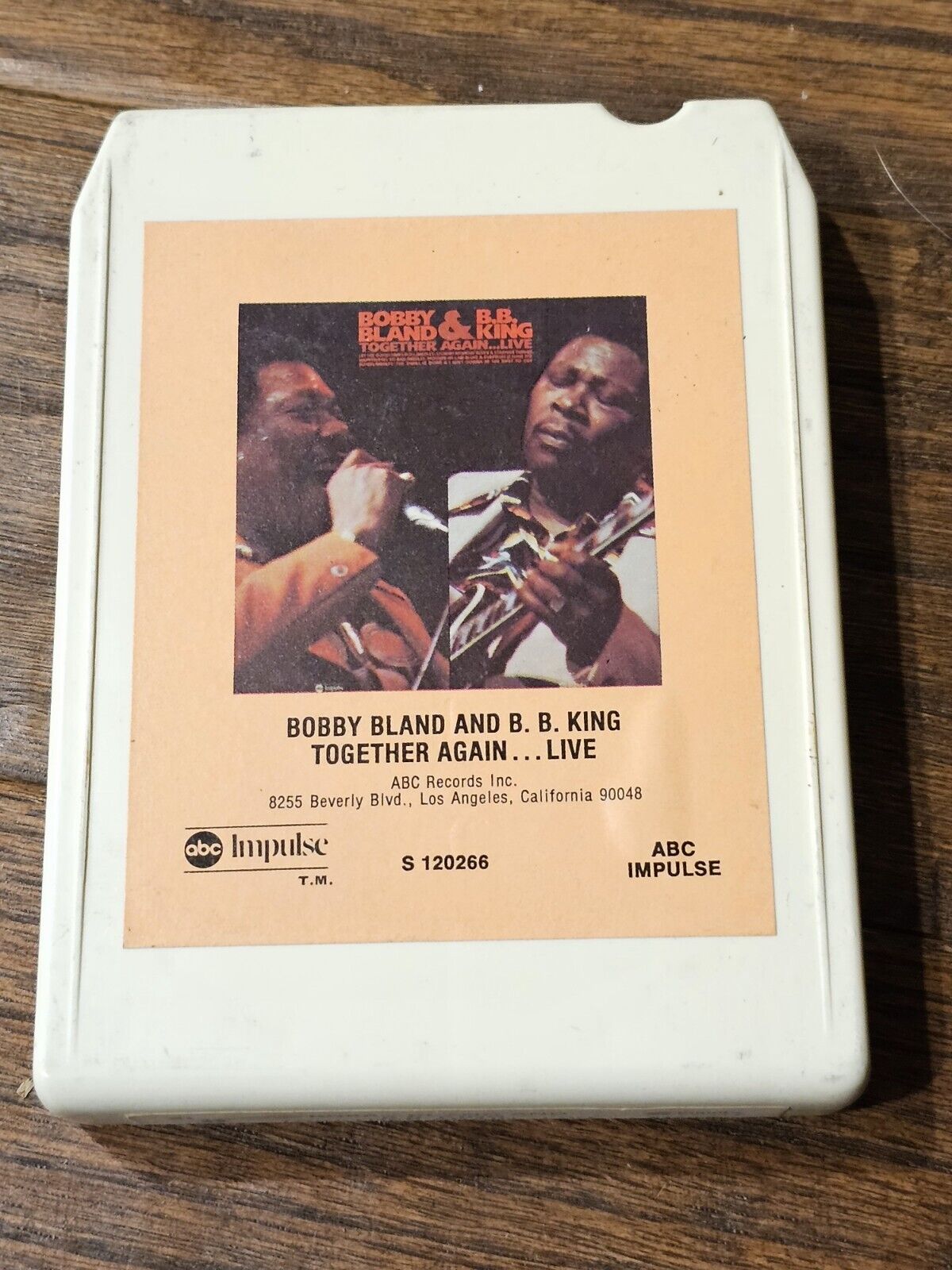 Bobby Bland & BB King Together Again Live 8-Track Tape Cartridge 1976 S120266