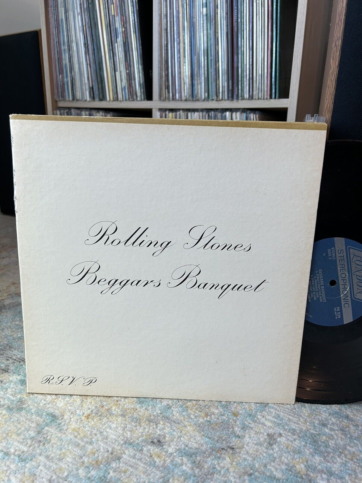 THE ROLLING STONES Beggars Banquet Original 1968 LONDON BLUE label LP PS 539