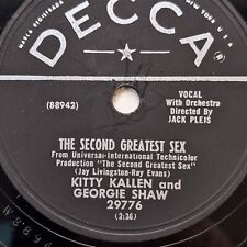 Decca - Kitty Kallen And Georgie Shaw - The Second Greatest Sex  10