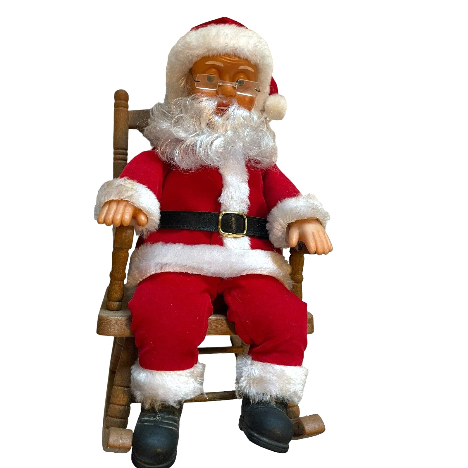 Vintage Animated Rocking Santa Sings Jingle Bells NOT WORKING DISPLAY OR REPAIR