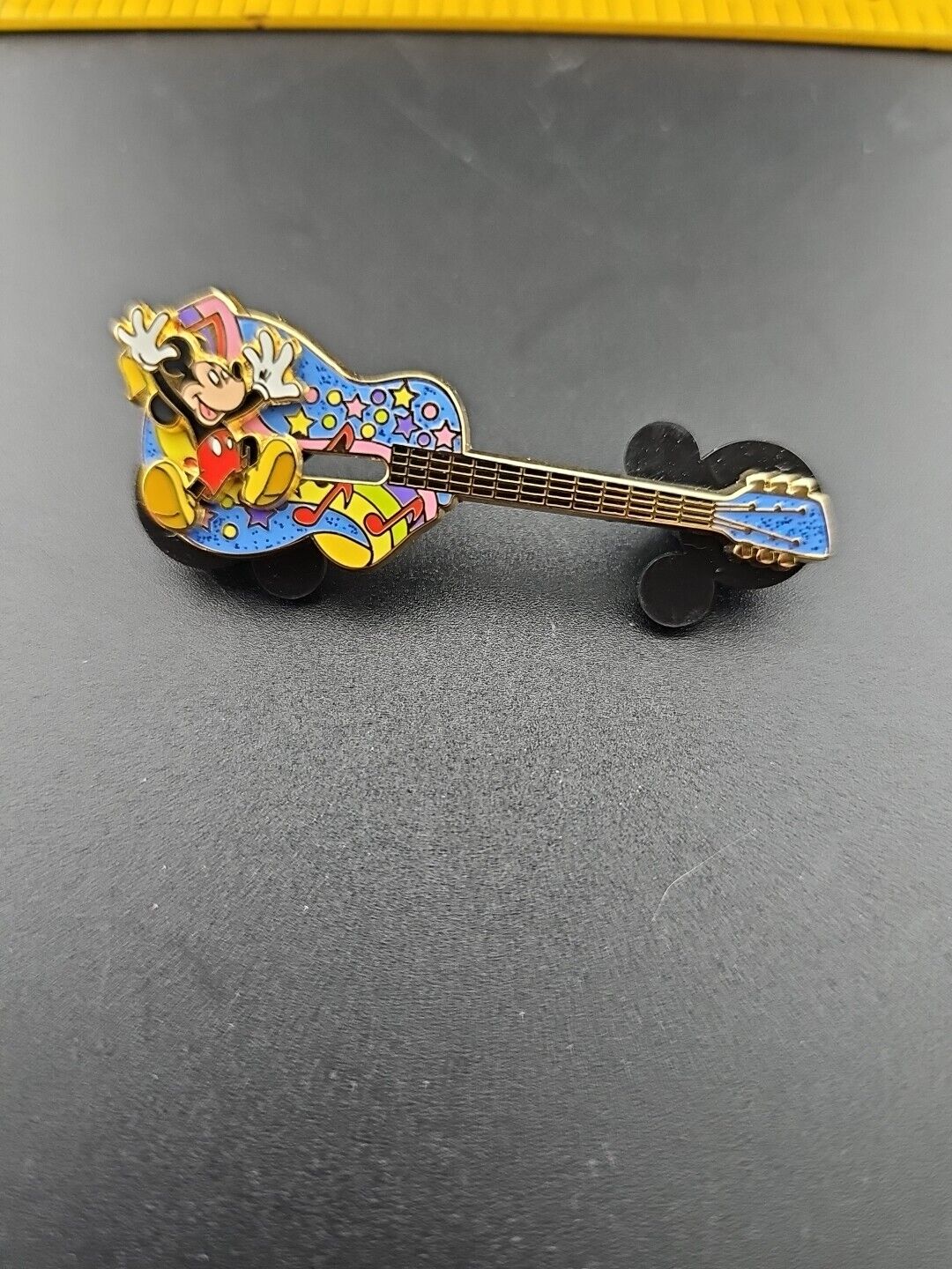 Mickey Mouse Rainbow Guitar Slider Disney Trading Pin