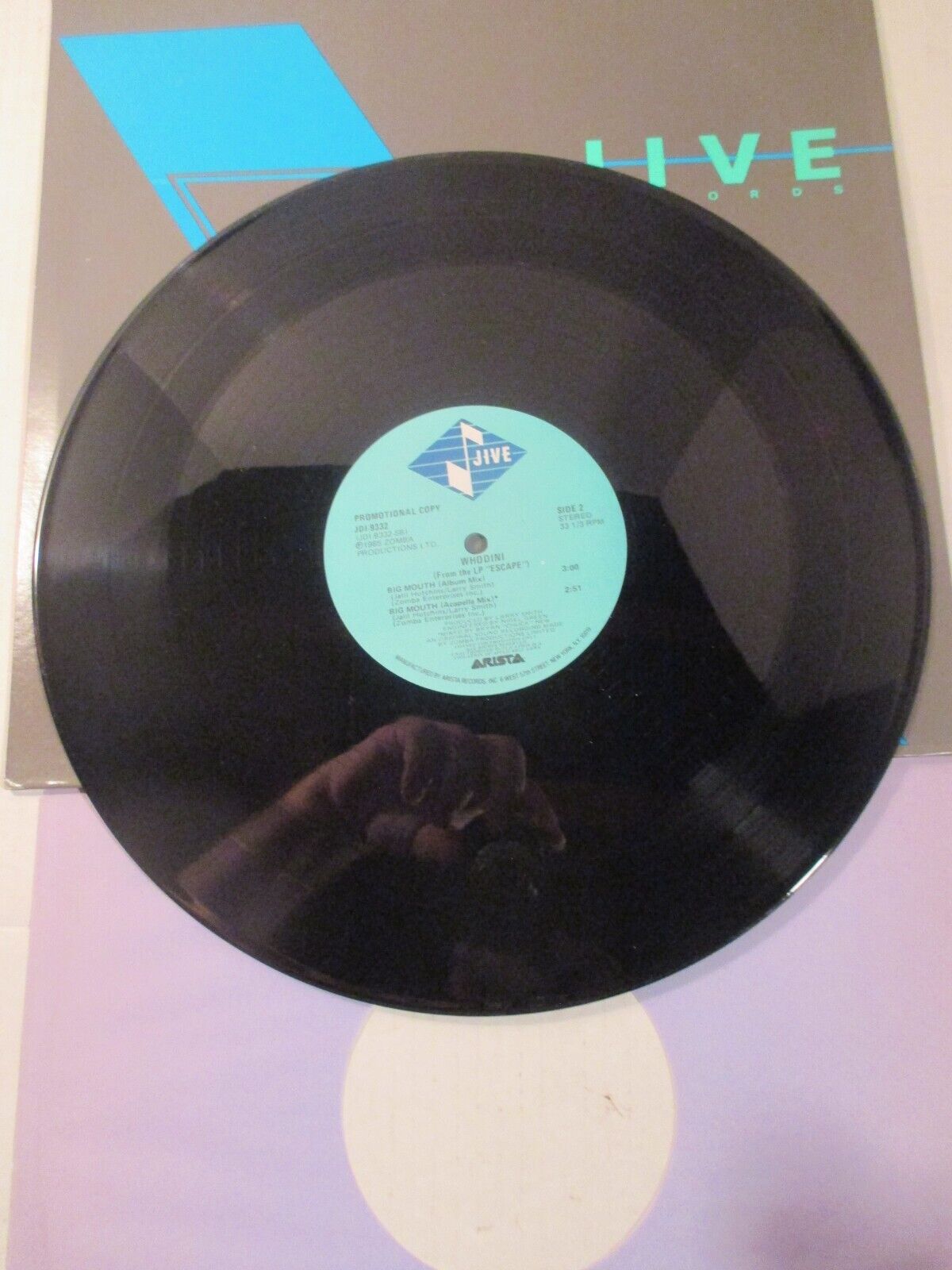 WHODINI  BIG MOUTHJive Promotional copy 1985 ARISTA  VINTAGE VINYL MUSIC