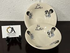 Vintage Pair Of Washington Pottery 1960s Beatles Ceramic Bowls picture