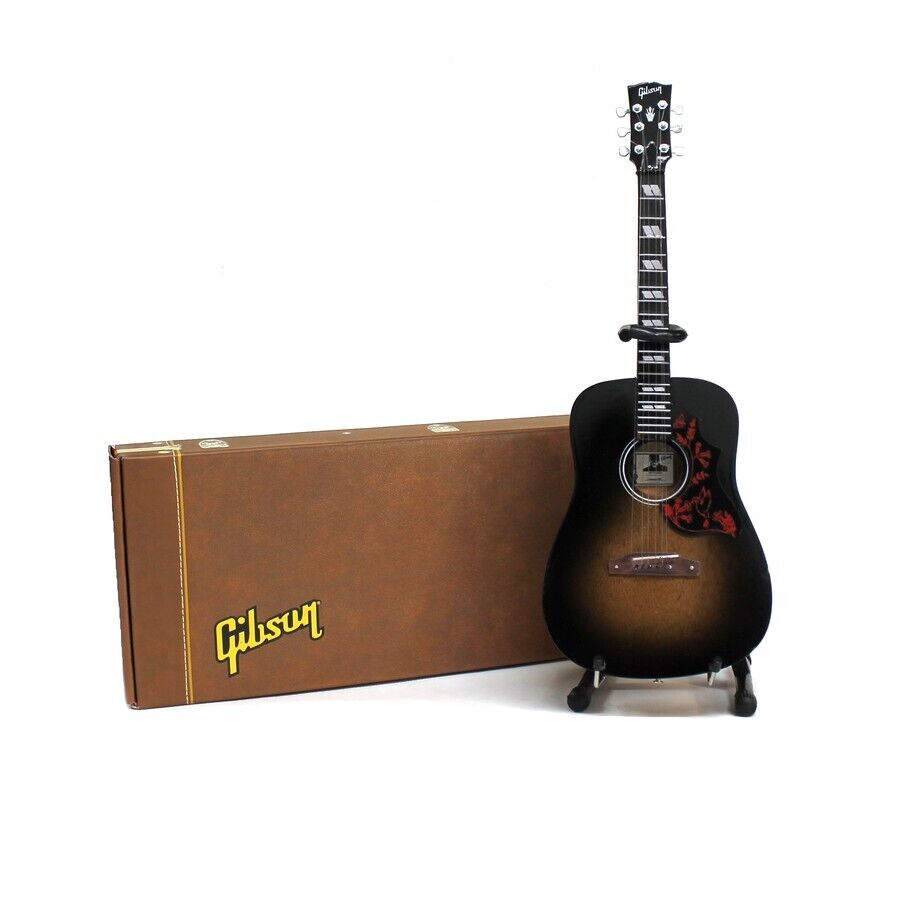 Eric Church - Mini Replica Gibson Cobra Burst Hummingbird Guitar