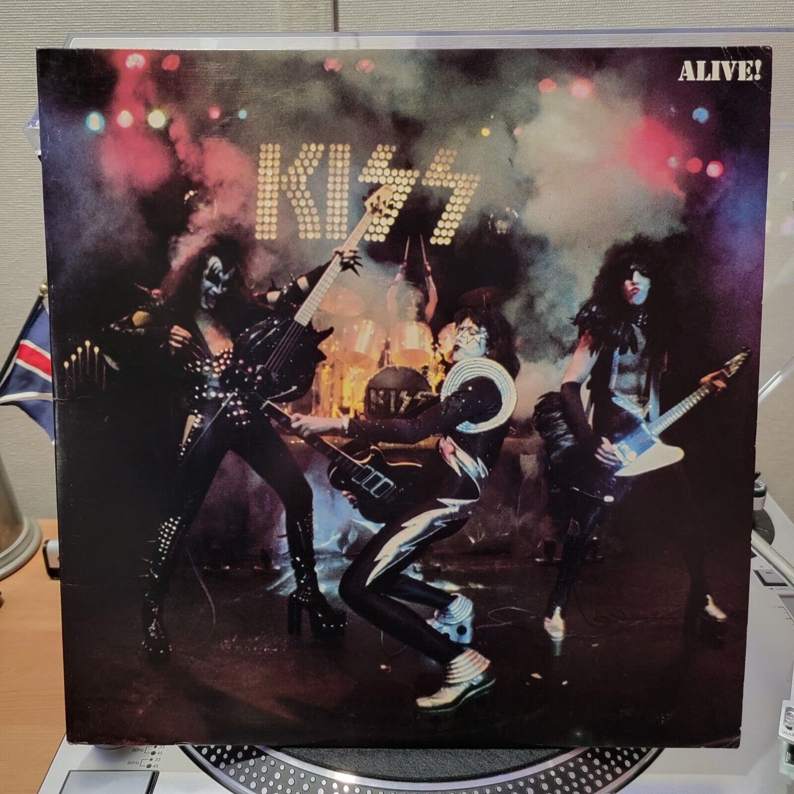 KISS  Alive LP Vinyl Record Casablanca NBLP 7020 798 Excellent 