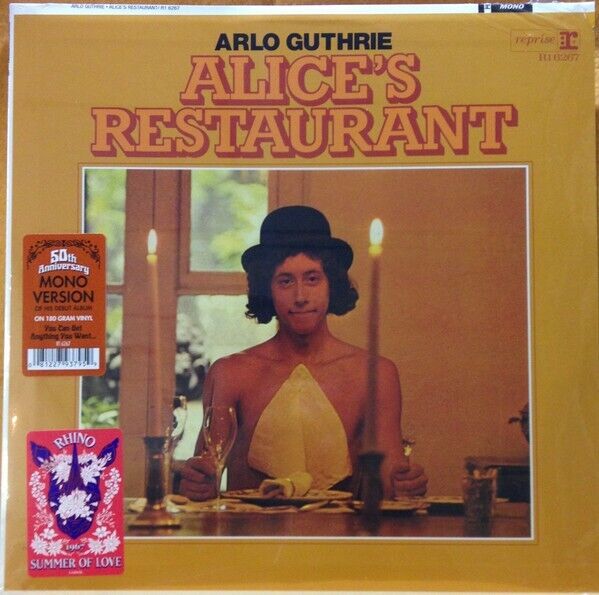 Arlo Guthrie Alices Restaurant Vinyl 180 Gram 50th Anniv. Mono Rhino LP