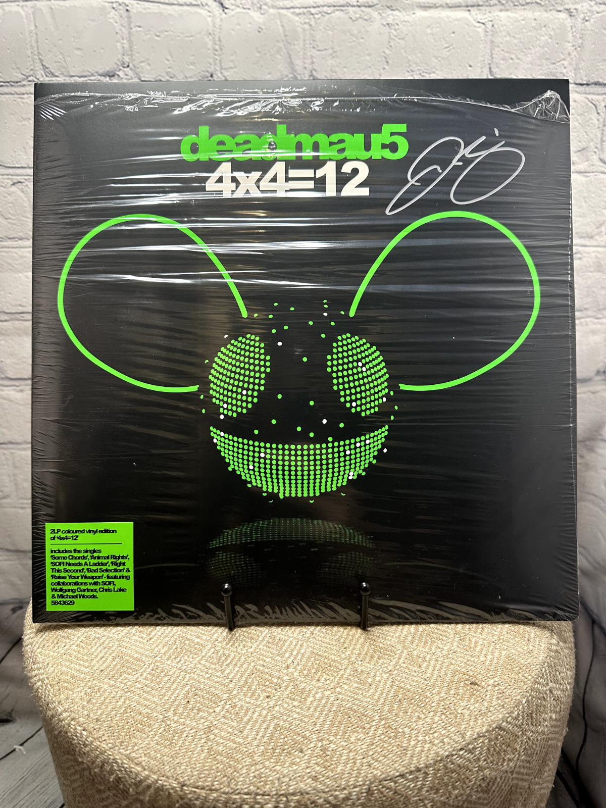 DEADMAU5 4×4=12 COLORED Vinyl LP Record LE HAND SIGNED & READY TO SHIP