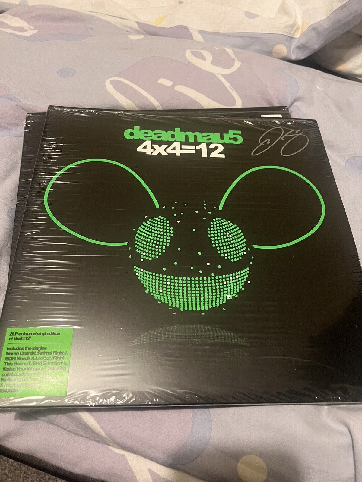 Deadmau5  4x4=12 SIGNED VINYL Signed by Joel only /55 in the world variant SEAL
