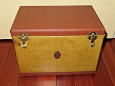 Vintage BAJA Barnett & Jaffe Wooden 45 RPM Record Carrying Case w/Dividers picture