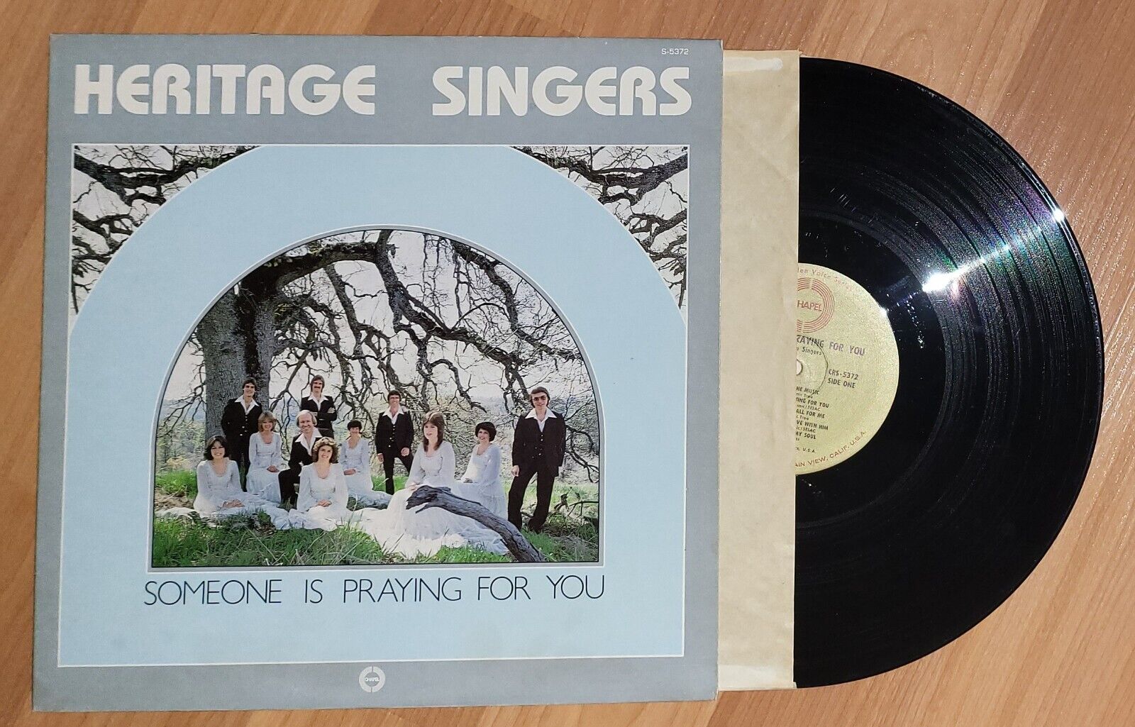 Heritage Singers ‎–  Someone Is Praying for You 1979 Chapel S-5372 Vinyl Record