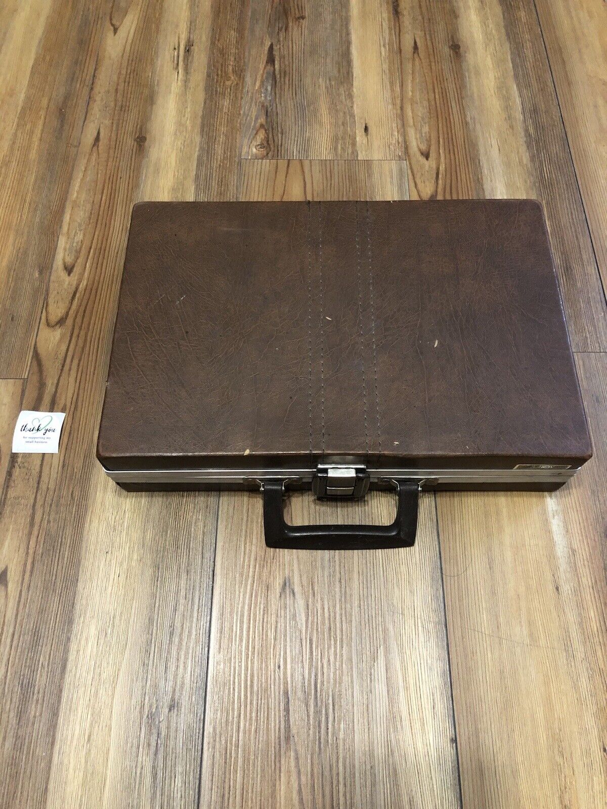 Vintage Savoy 30 Cassette Tape Briefcase Case Storage Brown