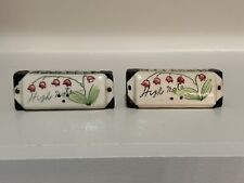 Harmonica High Note Ceramic Salt and Pepper Shakers Made in Japan picture