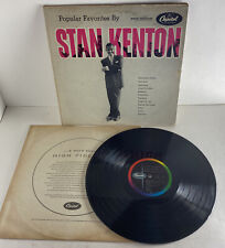Stan Kenton Popular Favorites LP USA Signed Autographed picture