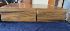 Vintage 2 Drawer 40 Cassette Tape Storage Holder  Faux Wood Grain Look W Tapes picture