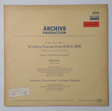 Archive Production Western Europe 1650 to 1800 Jean-Phillipe Rameau vinyl record picture