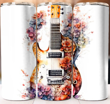 Bass Guitar Tumbler 20oz Skinny Cup Mug Stainless Steel Design picture