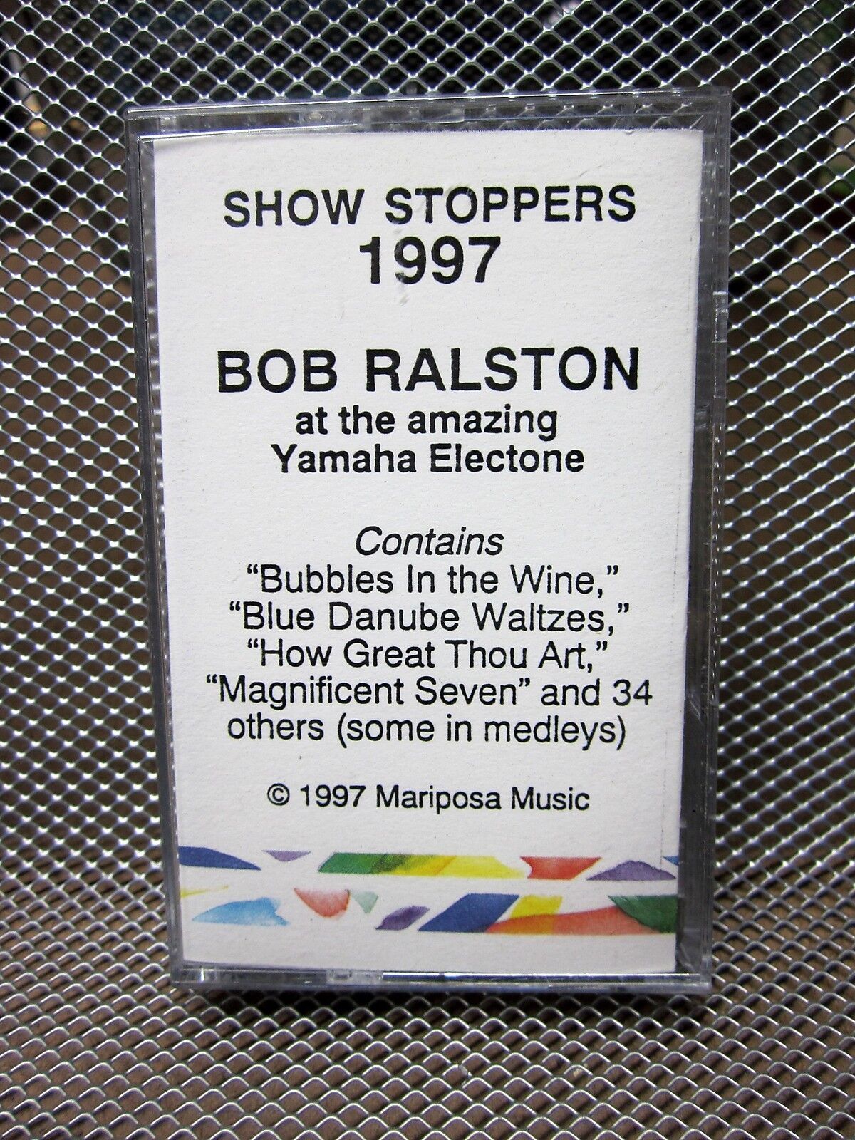 BOB RALSTON cassette tape 1997 Showstoppers Yamaha Electone Lawrence Welk 