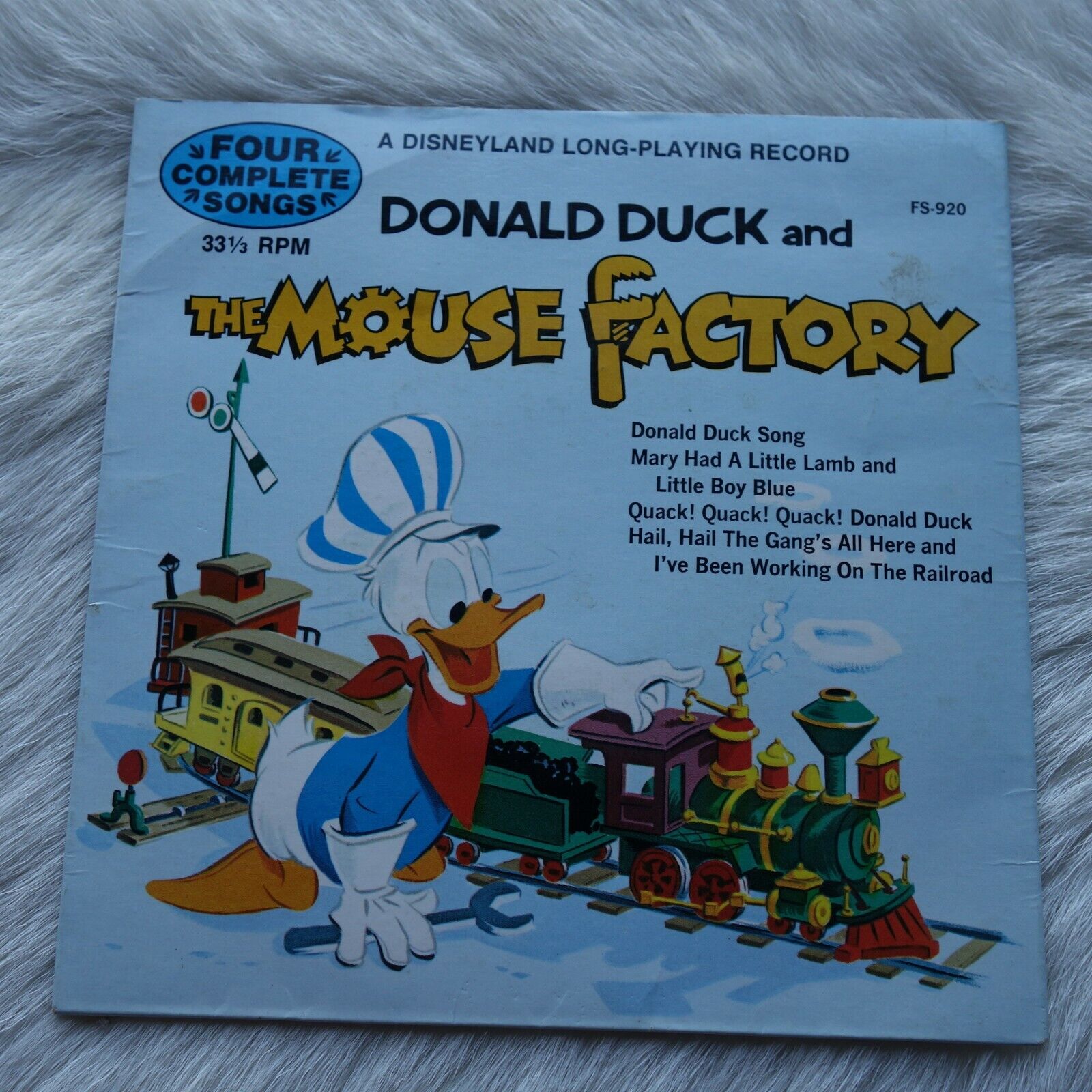 Vintage DONALD DUCK and THE MOUSE FACTORY LP Vintage Disneyland Record