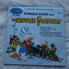 Vintage DONALD DUCK and THE MOUSE FACTORY LP Vintage Disneyland Record picture