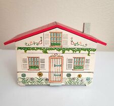 Vintage Child's Jewelry Box - House Shaped Musical Jewelry Box Girl's picture