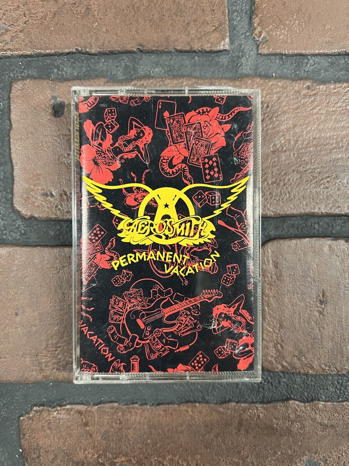 Vintage Aerosmith: Permanent Vacation Warner Bros. Records Cassette Tape, 1987