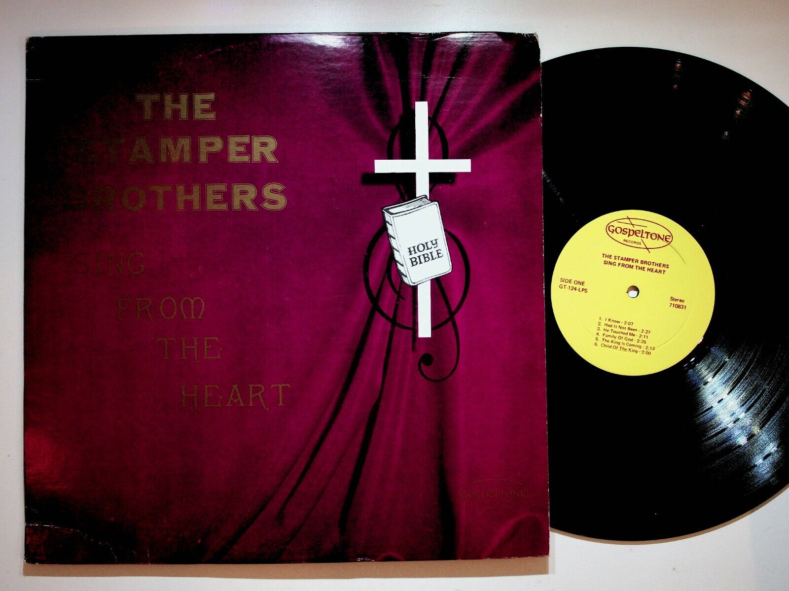 Orlando Florida Stamper Brothers From Heart Gospel Christian Vinyl LP Record VG+