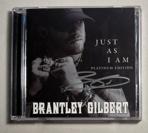 BRANTLEY GILBERT - Just As I Am (CD, 2015, Platinum Edition) AUTOGRAPHED/SIGNED