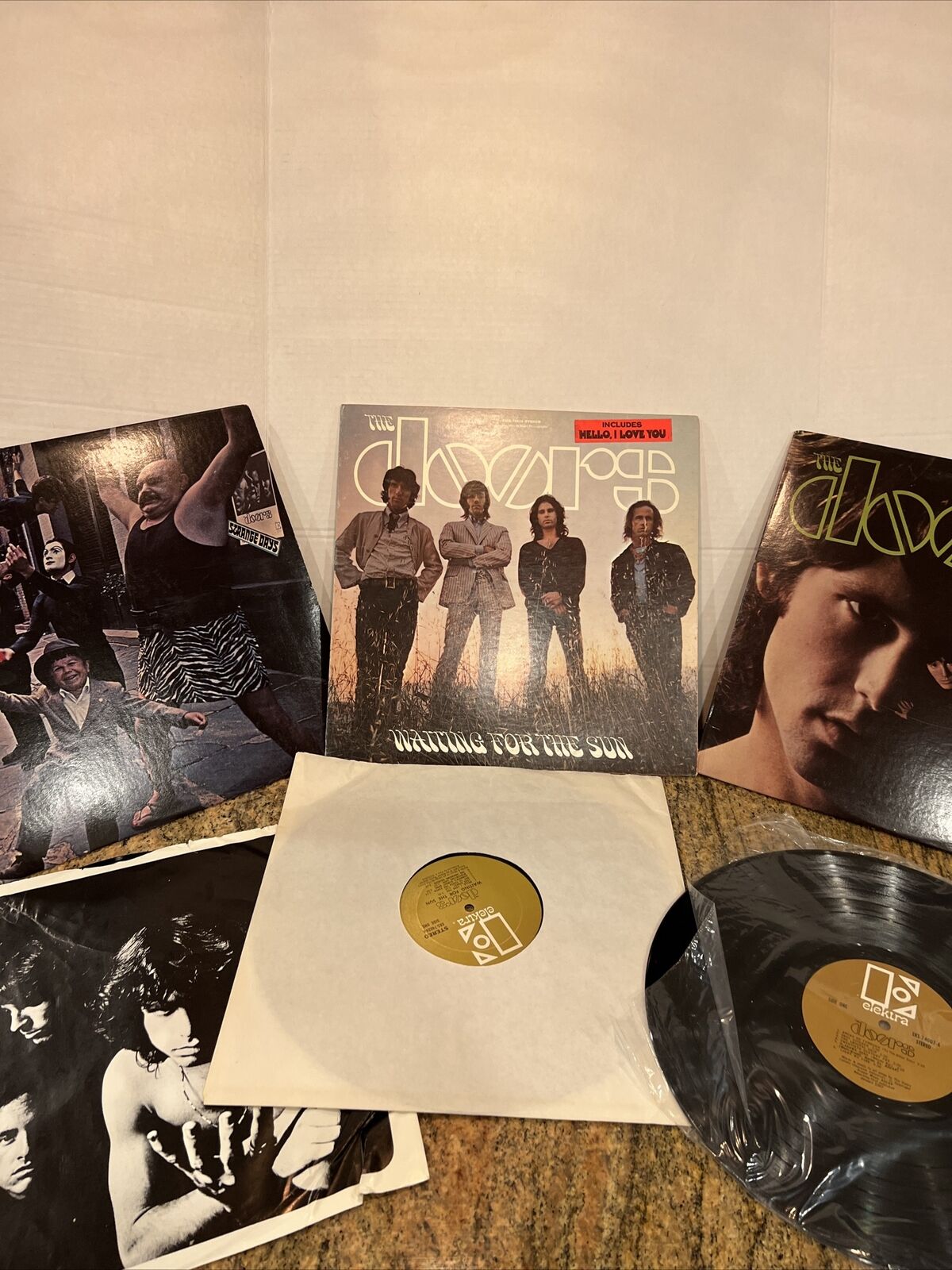 THE DOORS - WAITING FOR THE SUN Vinyl LP Elektra EKS-74024 Gold Lot of 3 Vinyls