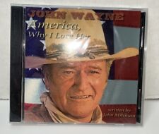 America, Why I Love Her by John Wayne (CD, 2001) Brand New Sealed picture