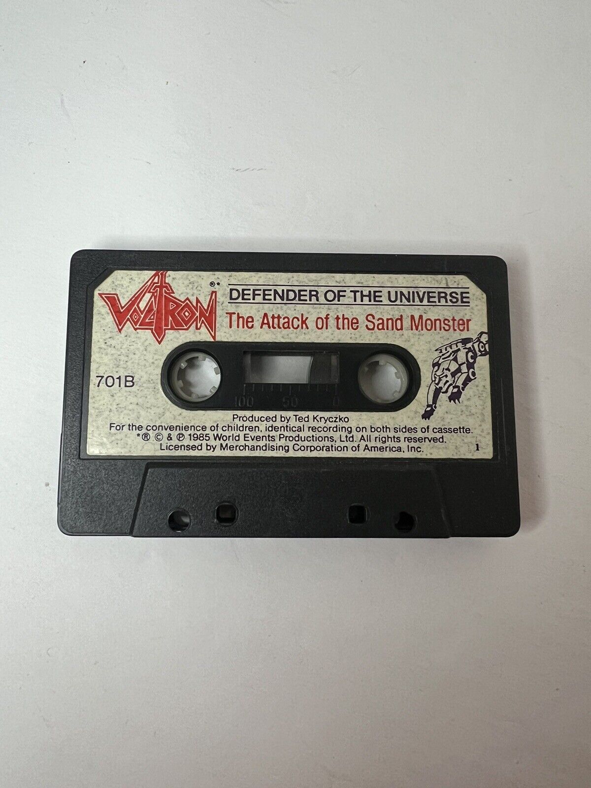 VTG 1985 Cassette Tape Voltron The Attack Of The Sand Monster Tested 