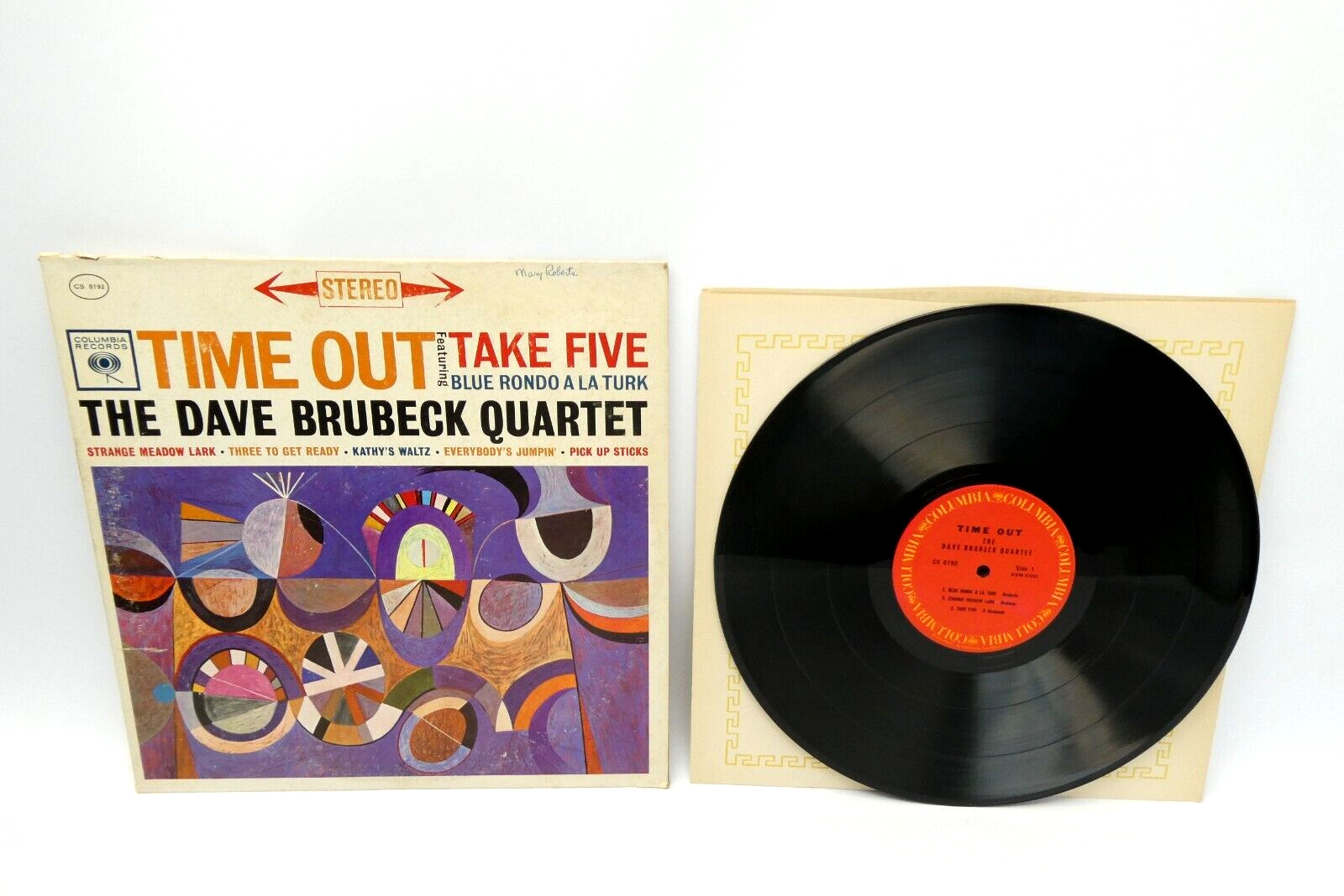 Columbia Records CS 8192 Time Out Take Five Dave Brubeck Quartet Vinyl Record LP