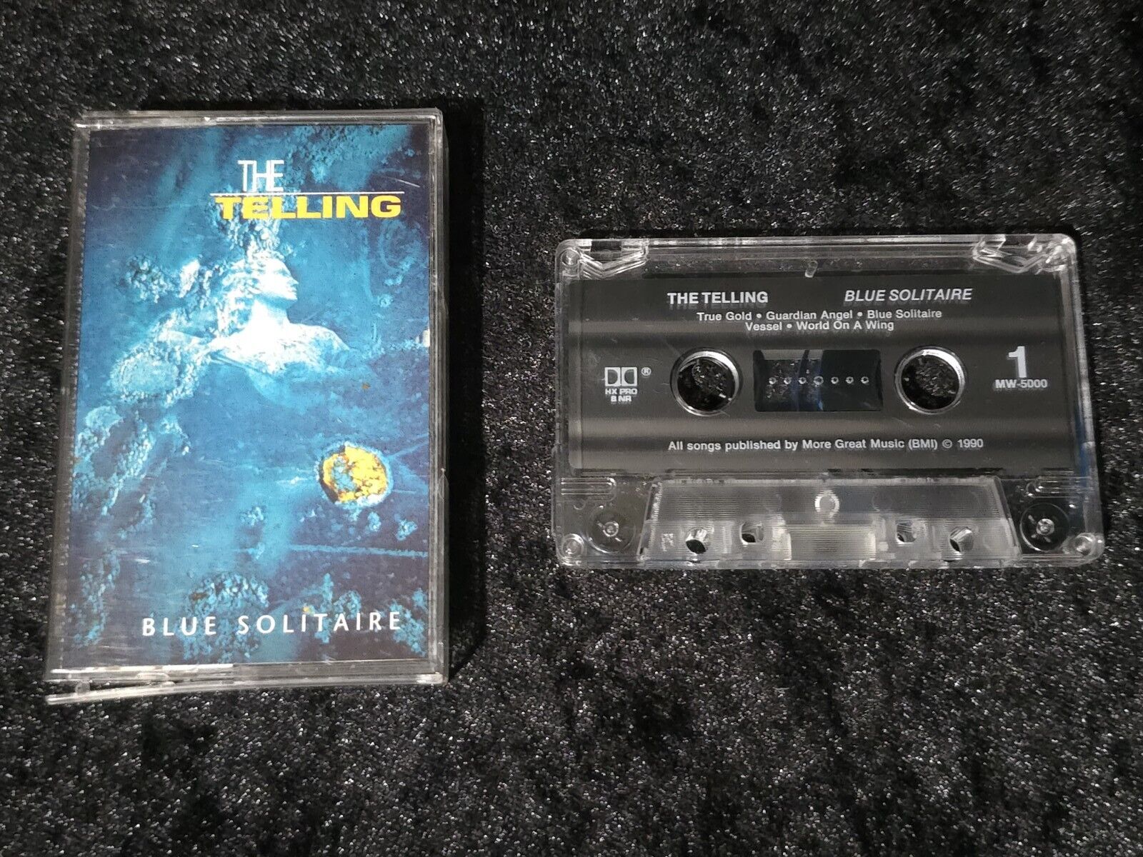 Vintage The Telling Blue Solitaire Cassette Tape