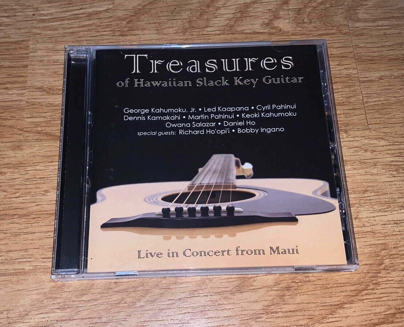 Treasures Of Hawaiian Slack Key Guitar CD Maui Hawaiian George Kahumoku Pahinui