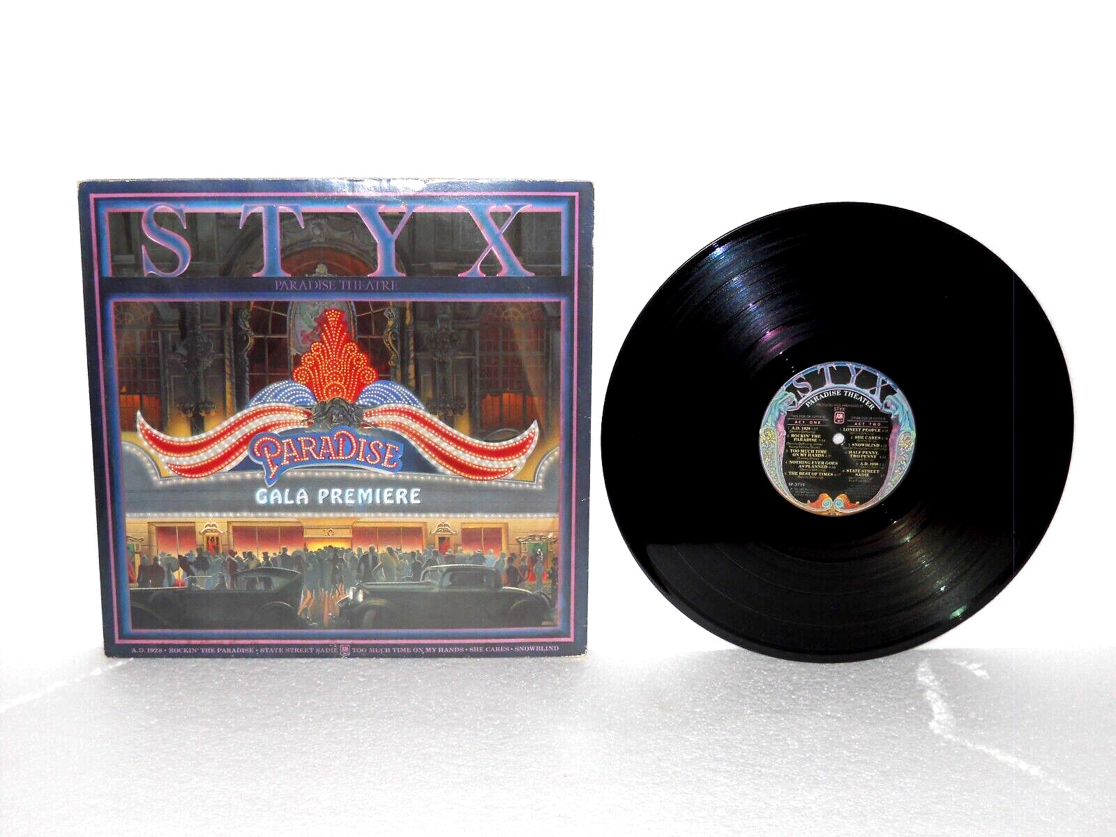 ORIGINAL 1980 STYX PARADISE THEATRE LP RECORD ALBUM NM VINYL LASER ETCHED B-SIDE