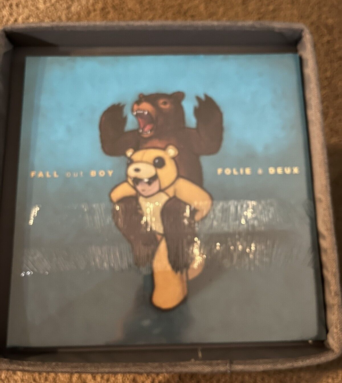 Fall Out Boy Folie a Deux 2LP BLUE MARBLE Limited Edition IN HAND SHIPS NEXT DAY