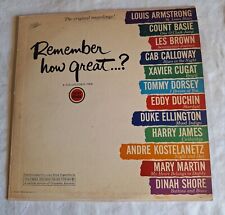 Vintage 1961 Remember How Great..? Columbia Vinyl LP | Jazz 12