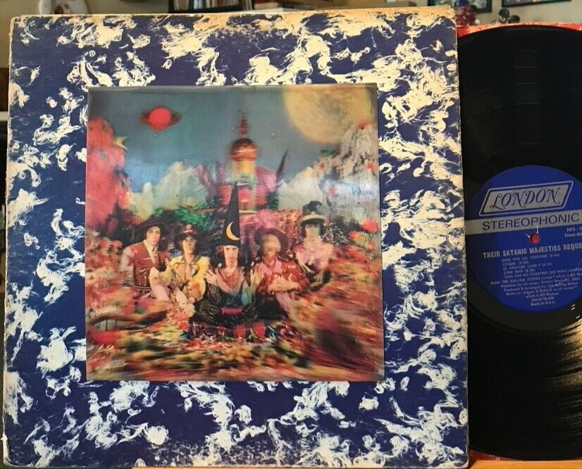 Rolling Stones Their Satanic Majesties Request Vinyl LP London NPS-2 Lenticular
