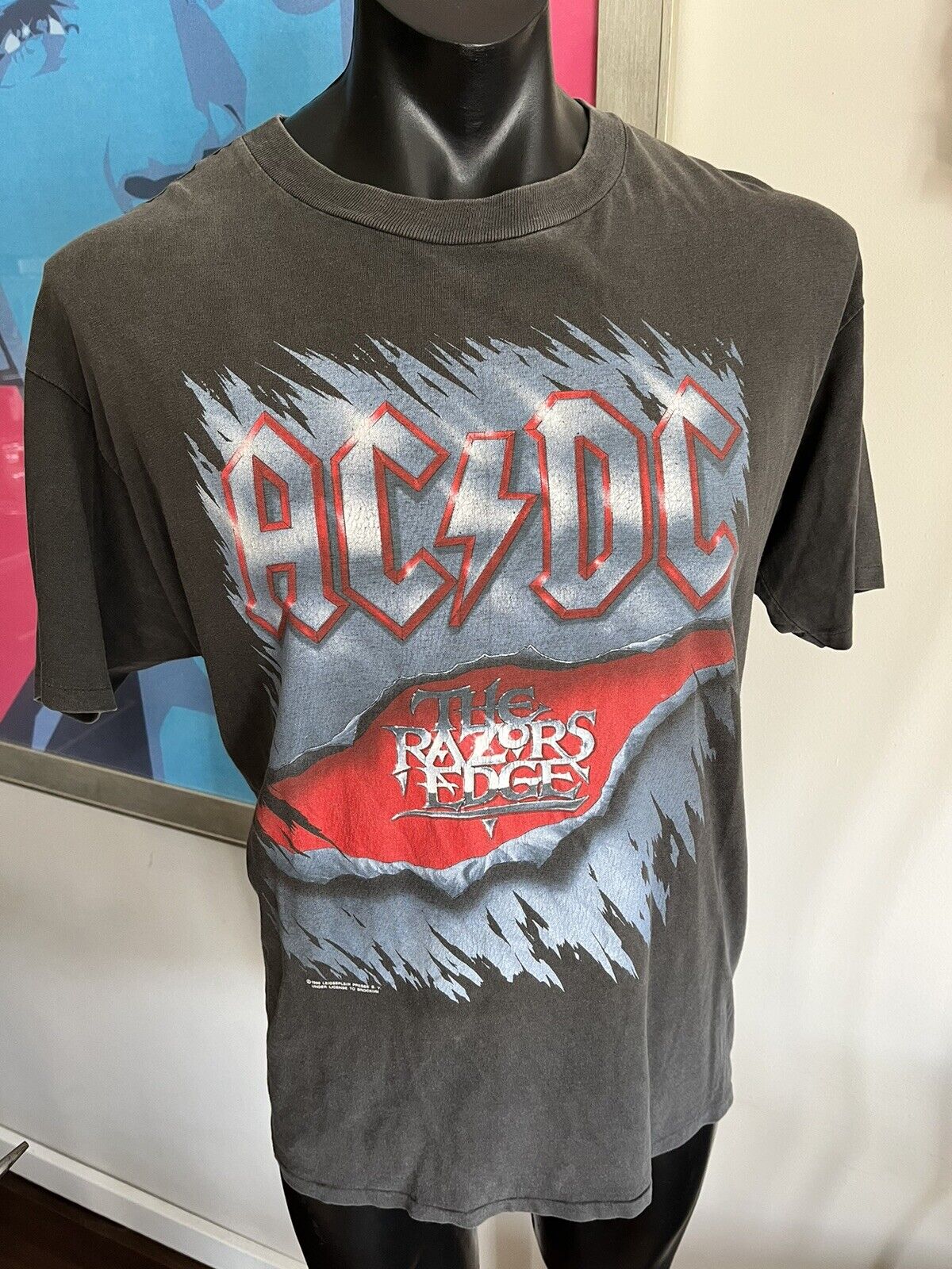 Vintage Authentic And Original 1990 ACDC Tshirt AUSTRALIAN Aussie Tour AC/DC XL