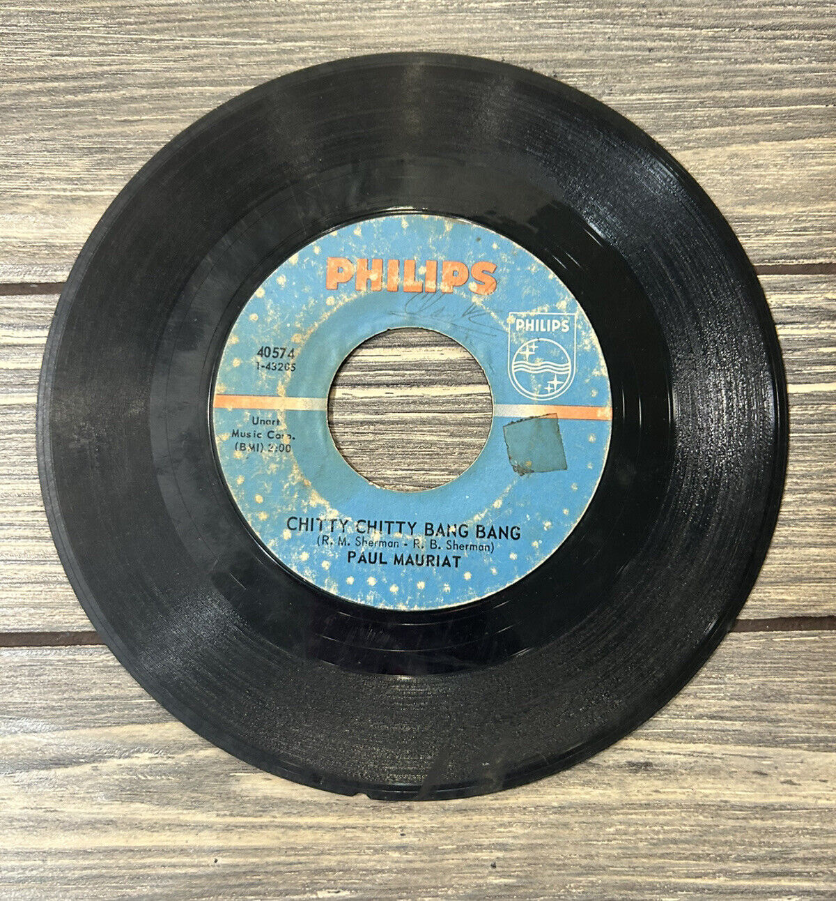 Vintage Chitty Chitty Bang Bang Philips Record 40574