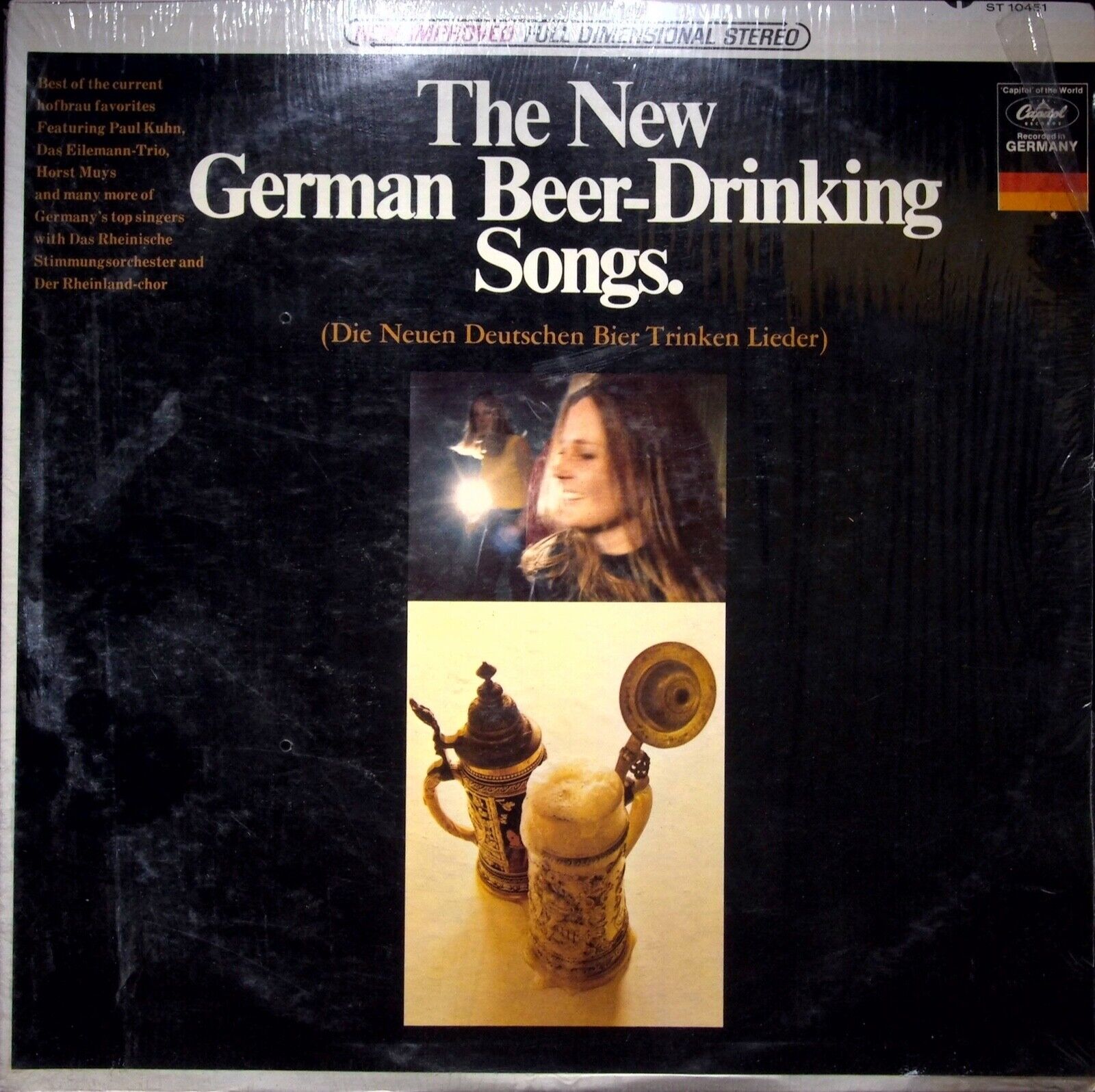 THE NEW GERMAN BEER-DRINKING SONGS - VINTAGE VINYL LP ALBUM