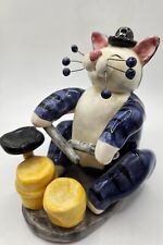 Whimsical Cat Playing Drums.  Amy Lacombe, Annaco Creations picture