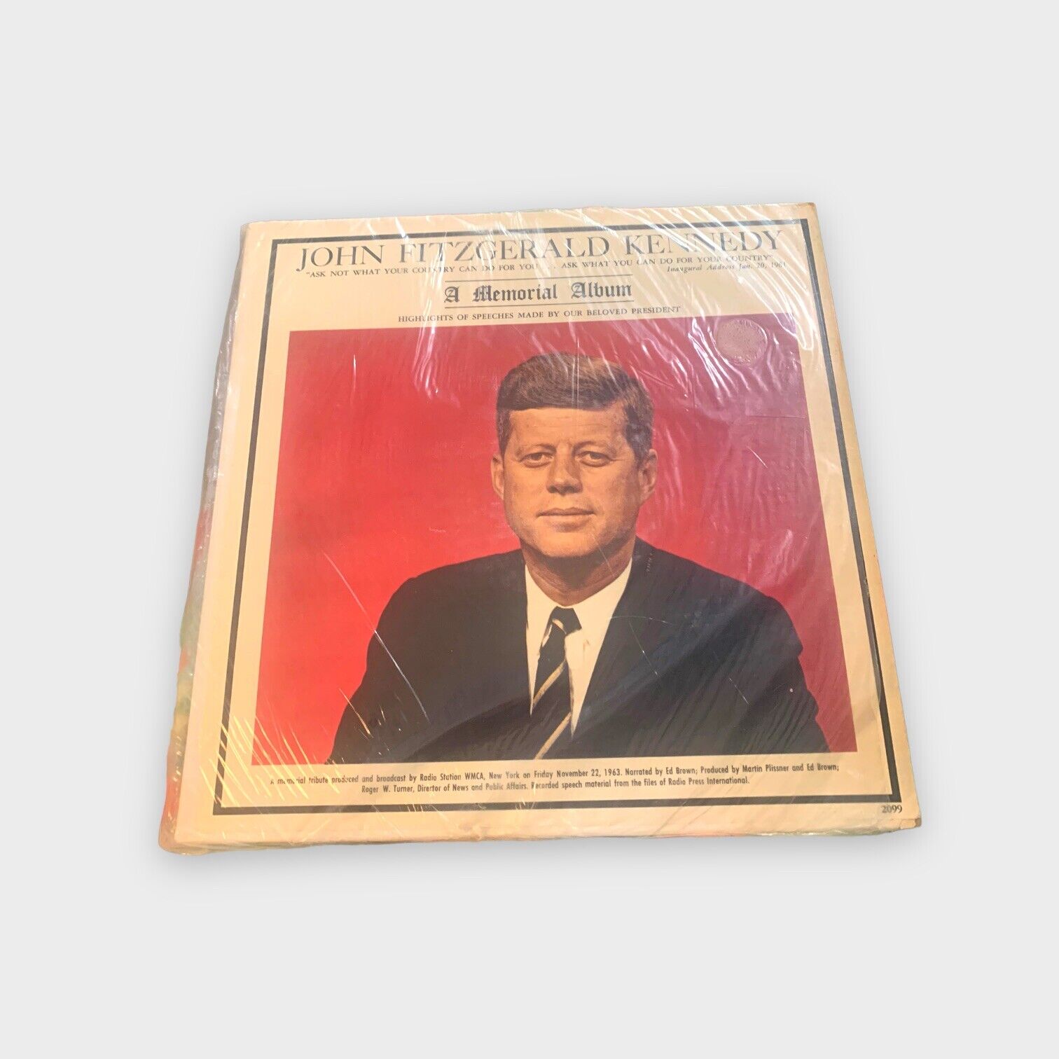 Vintage 1963 John F. Kennedy Memorial Album On Vinyl JFK President Speeches