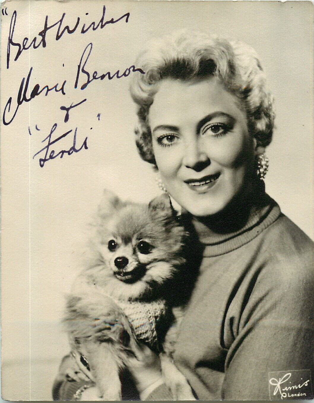 Vintage Signed Autograph Photo - Australian Singer The Stargazers - Marie Benson