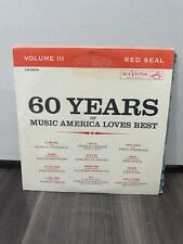 Vintage 1961 60 Years Of Music America Loves Best Volume III Various Artists RCA picture