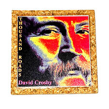 DIY Handmade 4” Cork Laminated Coasters Set Of 5 DAVID CROSBY CSN CSN&Y Byrds picture
