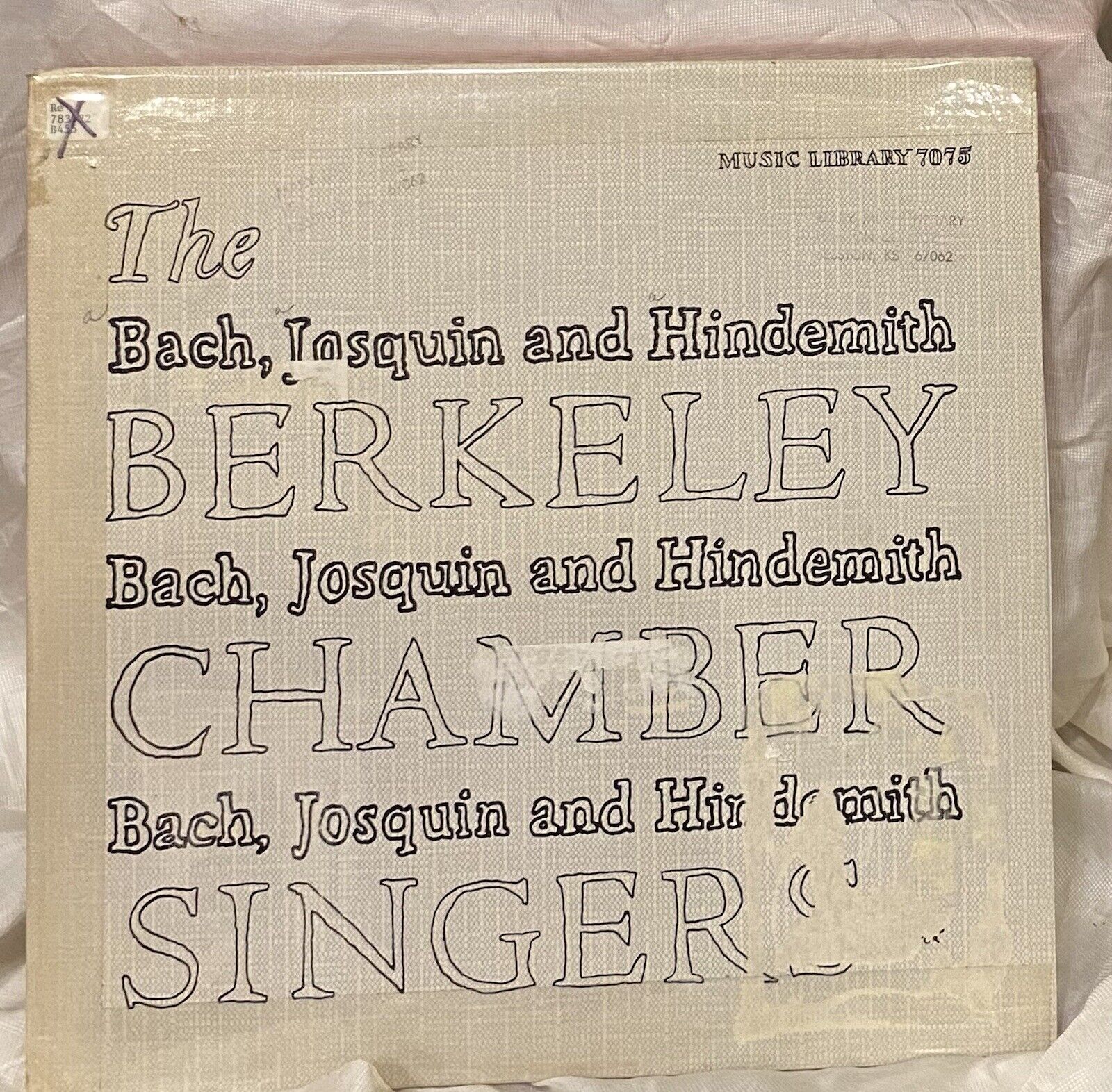 The Berkeley Chamber Singers - Bach, Josquin, & Hindemith - vintage LP, 1958