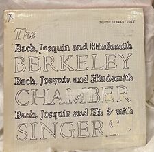The Berkeley Chamber Singers - Bach, Josquin, & Hindemith - vintage LP, 1958 picture